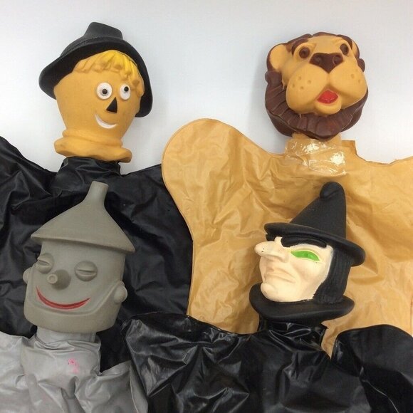 Vintage Wizard of Oz Warner Brothers Seven Arts Rubber Puppets Plastic Lot 4 - Picture 3 of 12